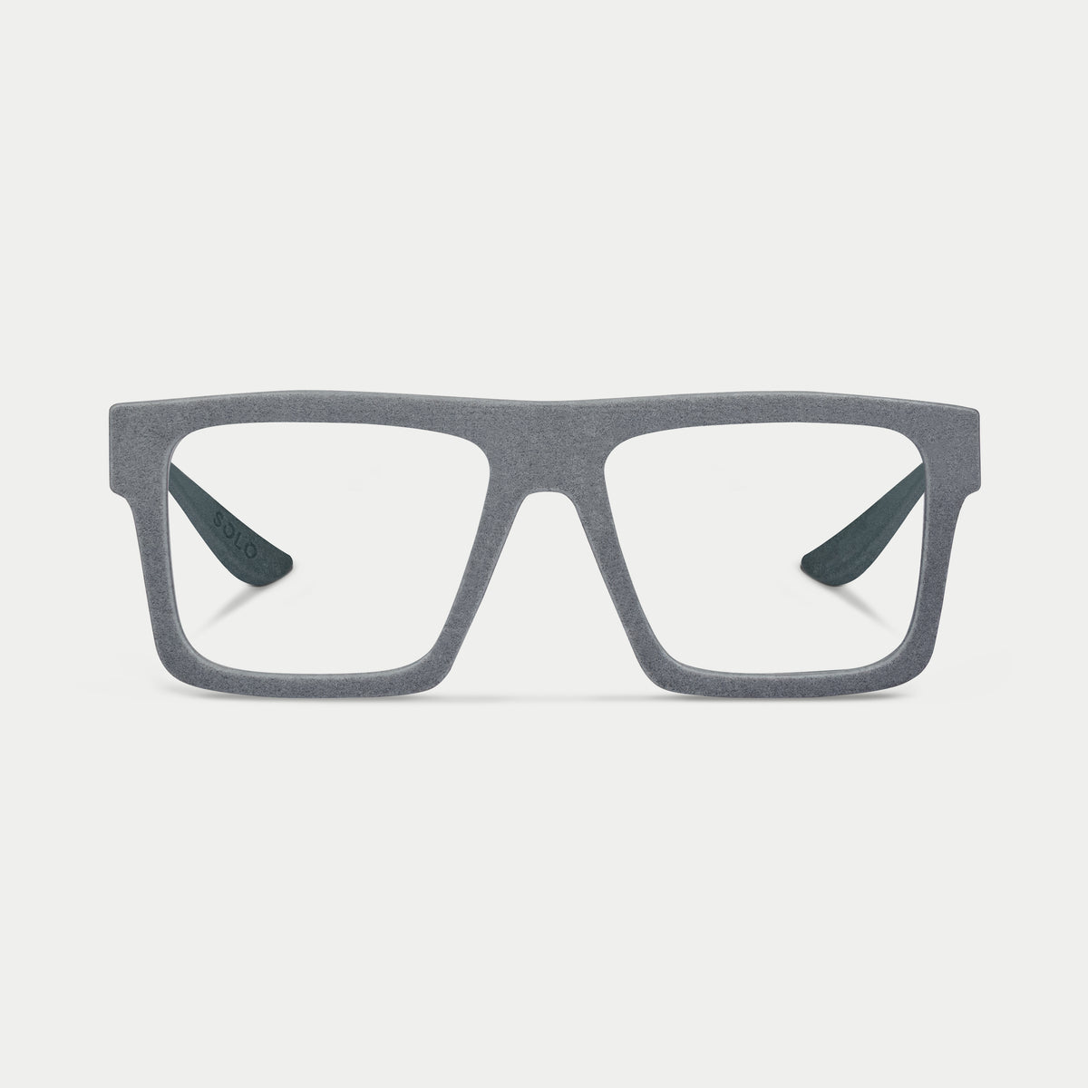Blynq Solo Color Graphite Rectangle Clear Lens Optical Frame