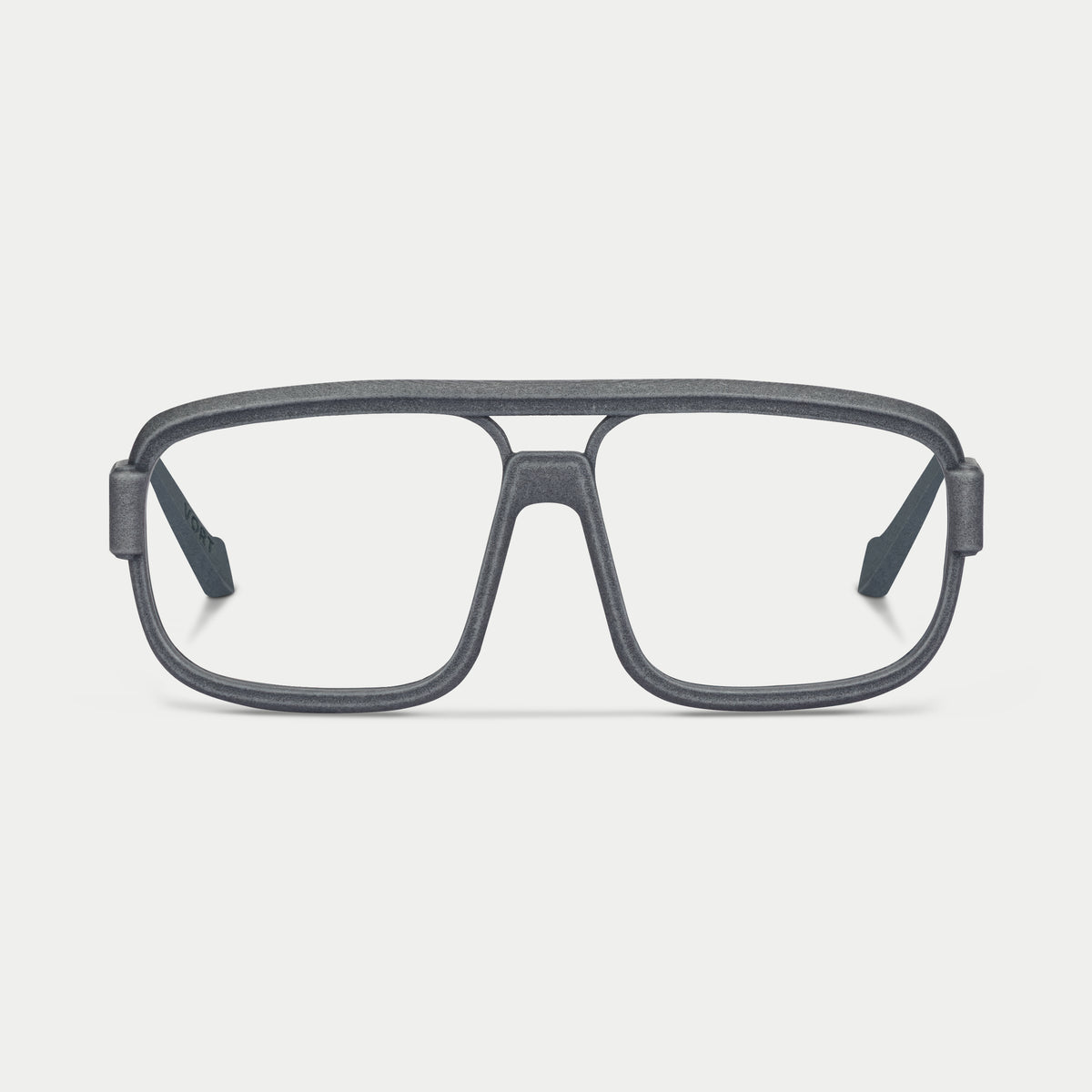 Blynq Vort Color Graphite Navigator Rectangular Clear Anti-Reflection Optical Frame