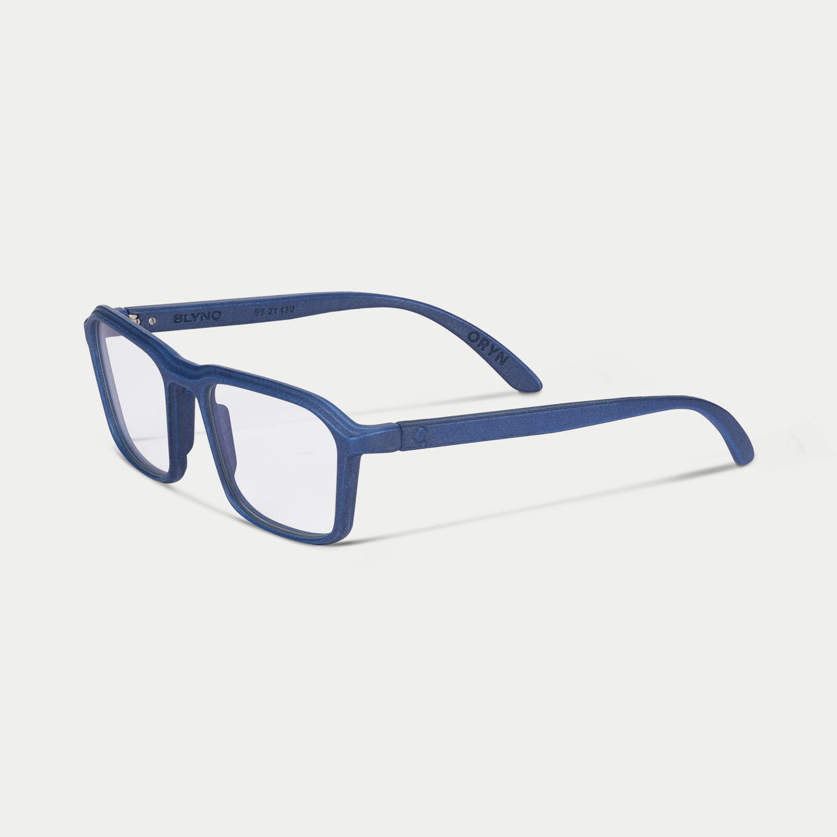 Blynq Oryn Color Indigo Rectangular Clear Anti-Reflection Optical Frame