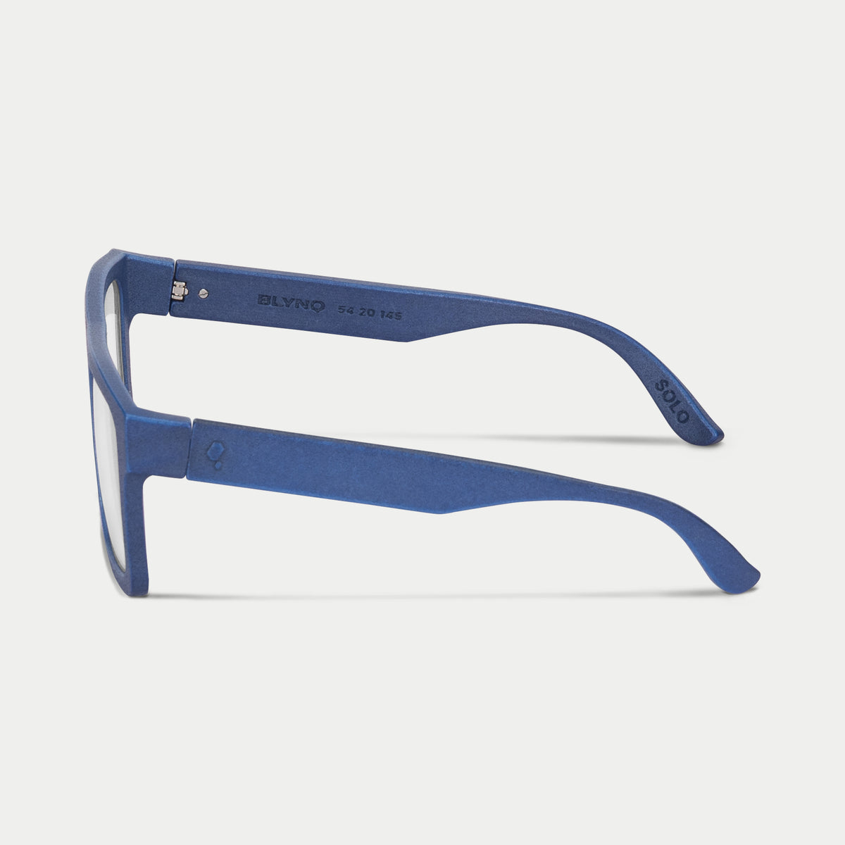 Blynq Solo Color Indigo Rectangle Clear Lens Optical Frame