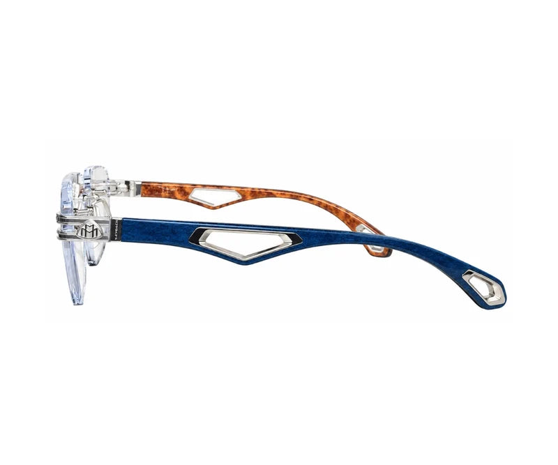 MAYBACH THE HIGHNESS II Color PA/WDB/Z65 Palladium Plated Grey Gunmetal Wood Titanium Rimless Eyeglasses