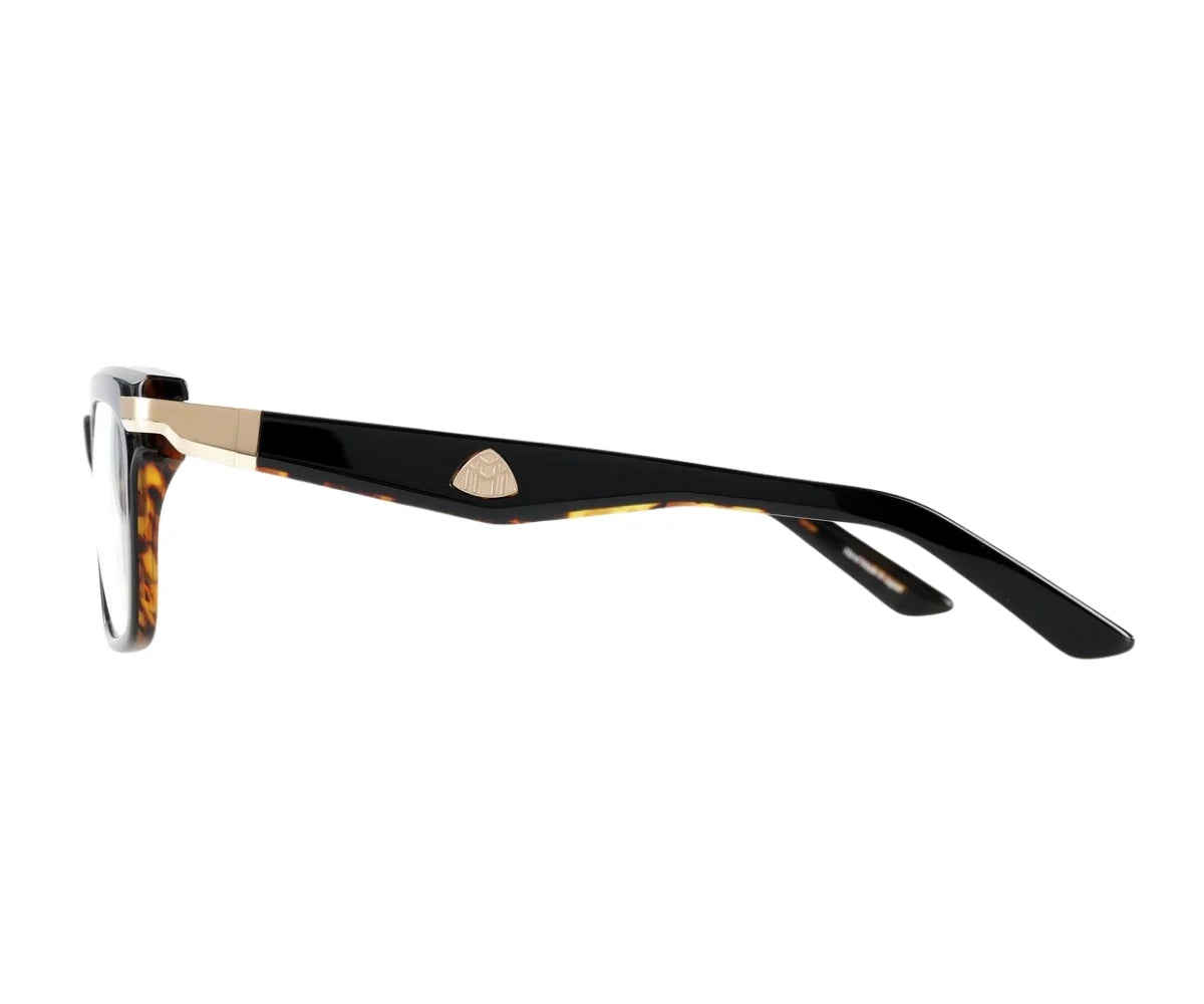 MAYBACH THE LOYAL I Color MG-AV-Z25 Mellow Gold Plated Black Tortoise Acetate Square Eyeglasses
