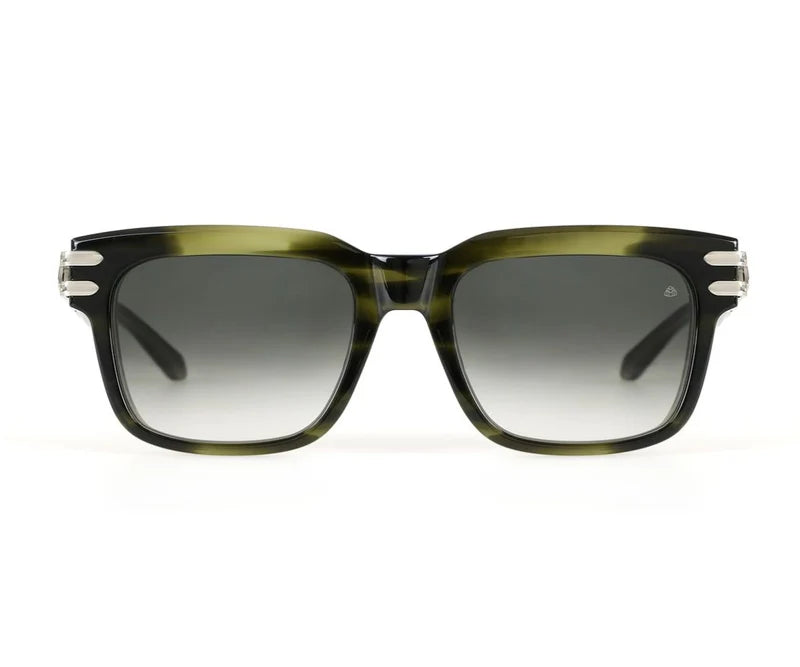 Maybach The Swag I PA-ACE-ACF-Z35 Palladium Plated & Olive Black Marbled Luxury Sunglasses