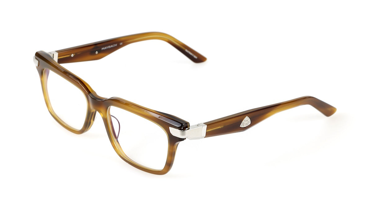 Maybach The Loyal I PA-ACC-Z25 Palladium Plated & Brown Marbled Luxury Optical Frame