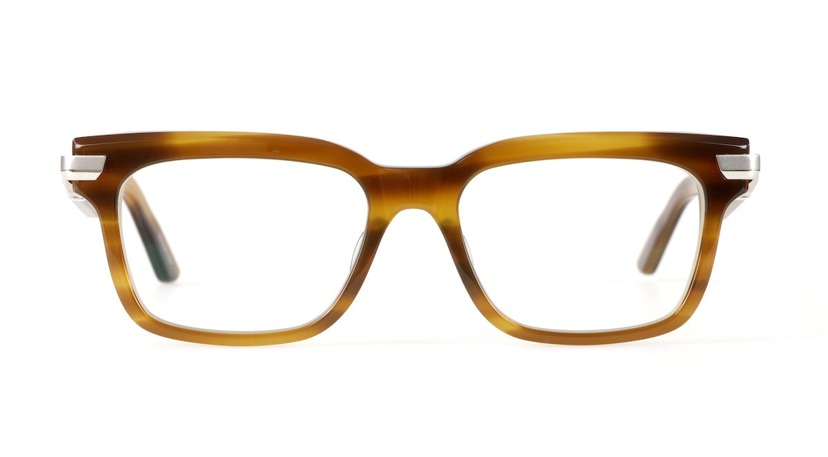 Maybach The Loyal I PA-ACC-Z25 Palladium Plated & Brown Marbled Luxury Optical Frame