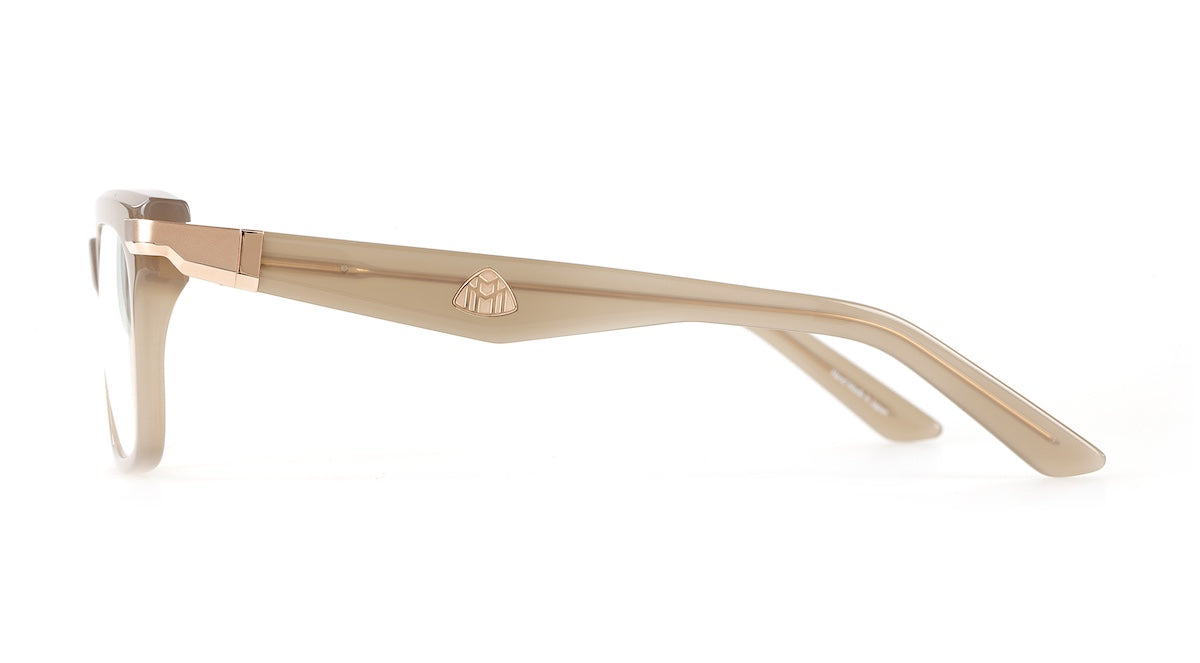 MAYBACH The Loyal I Color RG-ACL-Z25 18K Rose Gold Plated Titanium & Milky Taupe Acetate Frame