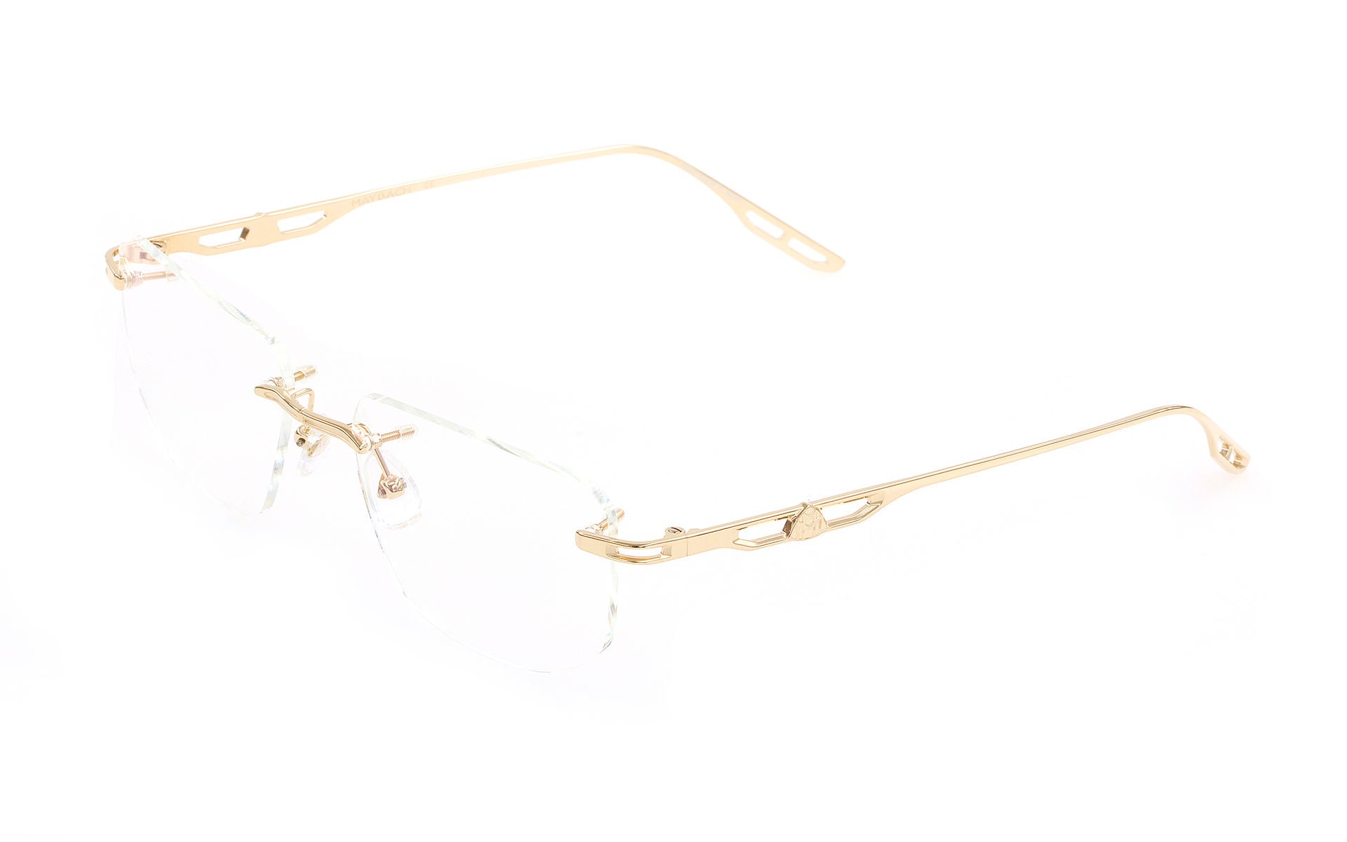 Maybach The Ultimate I MG-Z25 Mellow Gold Rimless Luxury Optical Frame