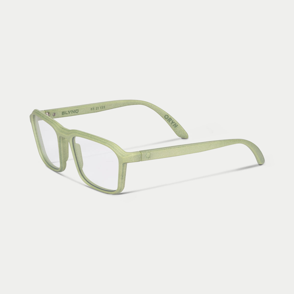 Blynq Oryn Color Mint Rectangular Clear Anti-Reflection Optical Frame