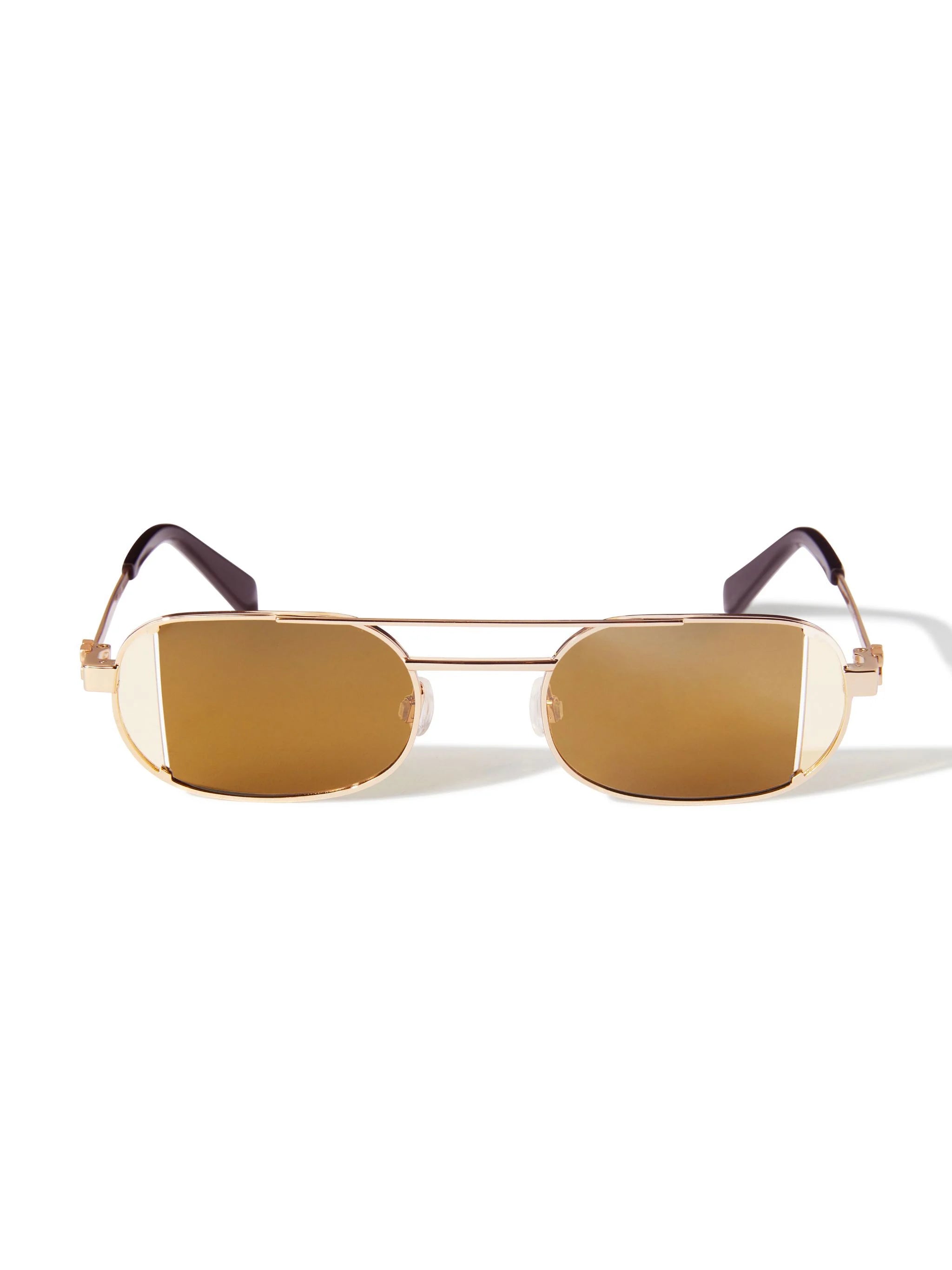 OFF-WHITE Lynn OERI14H 7664 – Gold / Brown-Havana Sunglasses