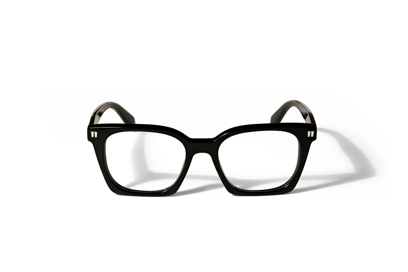 Off-White OW5024 1000 Matte Black Luxury Bold Acetate Square Eyeglasses Frame