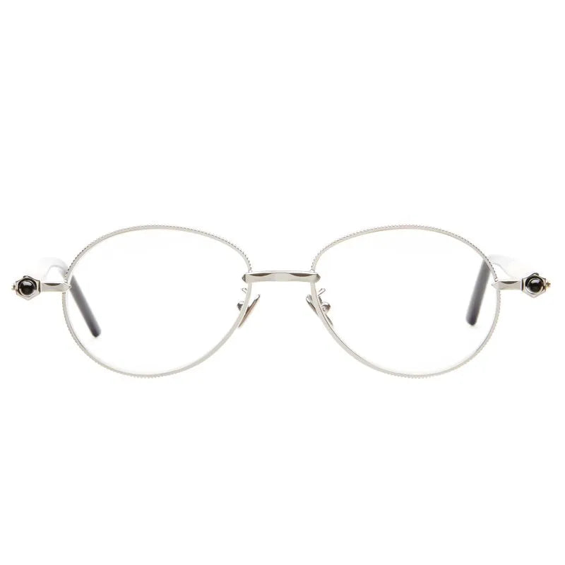 Kuboraum P72 SIB – Silver with Cream & Black Shine Temples