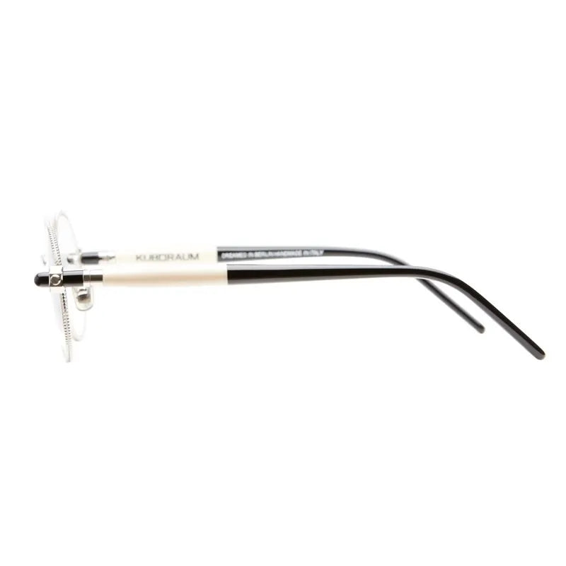 Kuboraum P72 SIB – Silver with Cream & Black Shine Temples