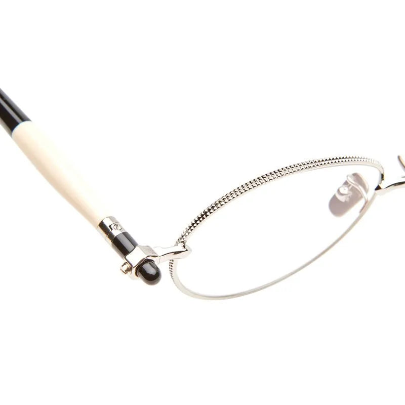 Kuboraum P72 SIB – Silver with Cream & Black Shine Temples