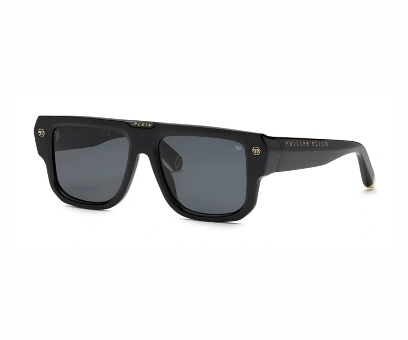 Philipp Plein SPP179 700 55 – Black Square Sunglasses