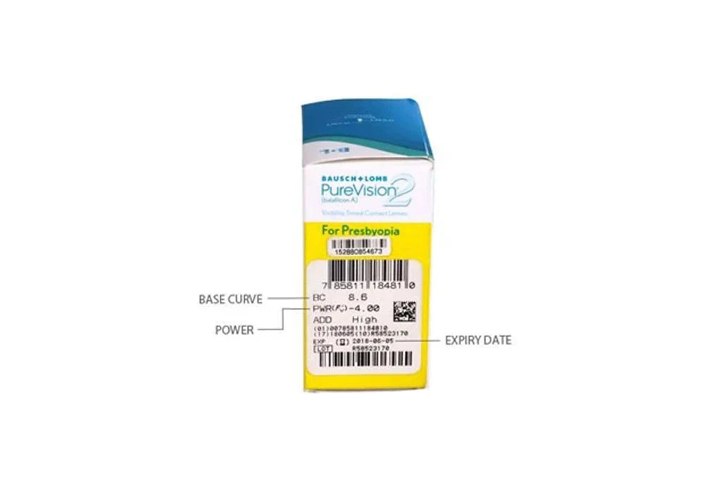 Bausch & Lomb PureVision 2 Multifocal – Monthly Disposable Contact Lenses (6 Pack)