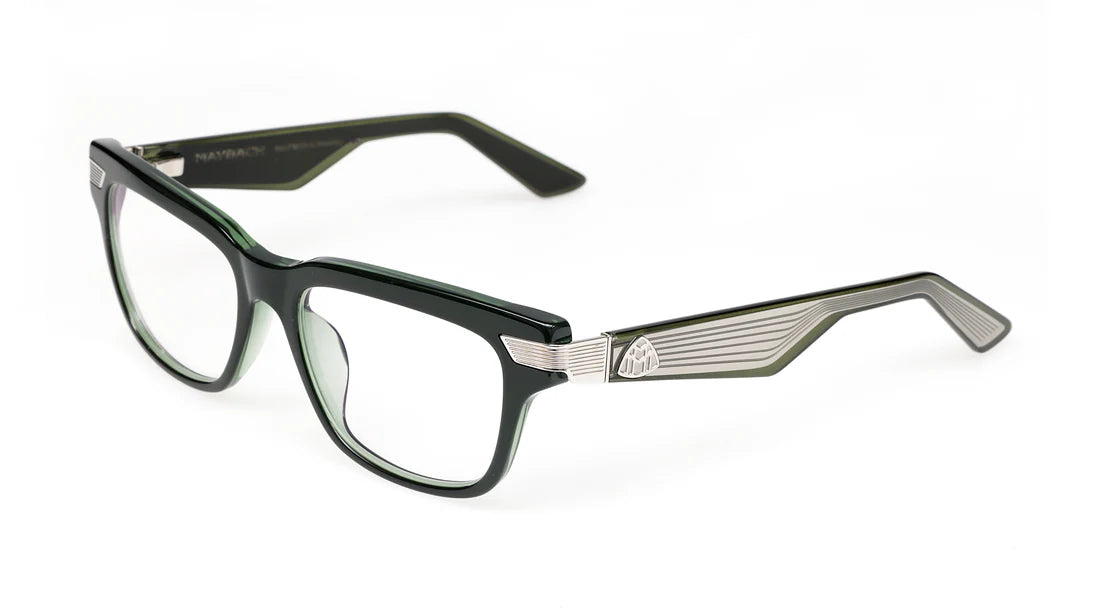 Maybach The Agent I PA-AB-KZ64 Polished Green Luxury Acetate Square Eyeglasses Frame