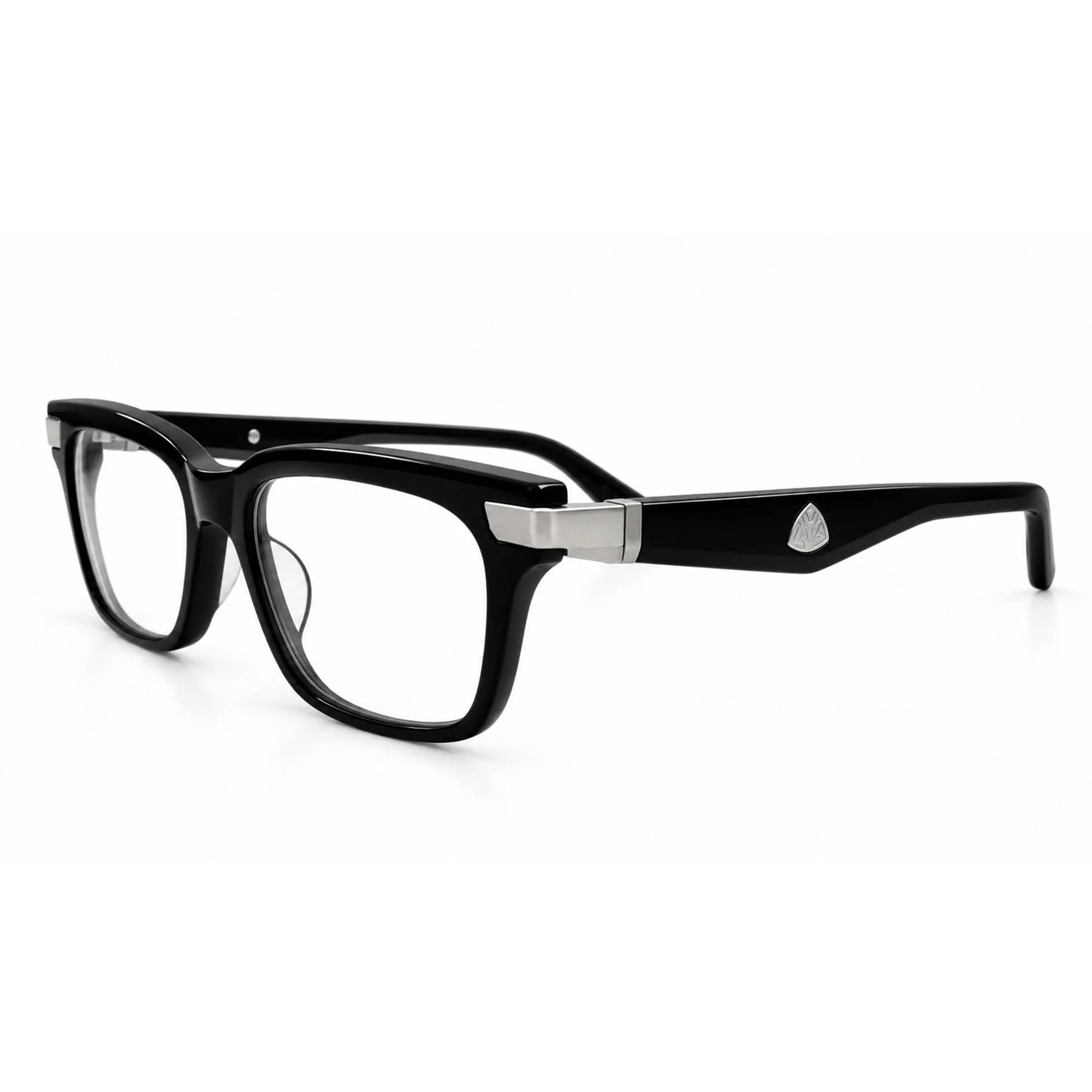 MAYBACH THE LOYAL I Color PA-AB-Z25 Black Acetate Square Eyeglasses Frame
