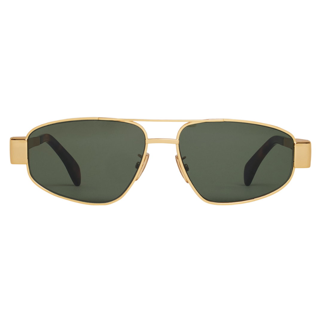 CELINE CL40281U 30N 57 – Metal Triomphe Gold Aviator