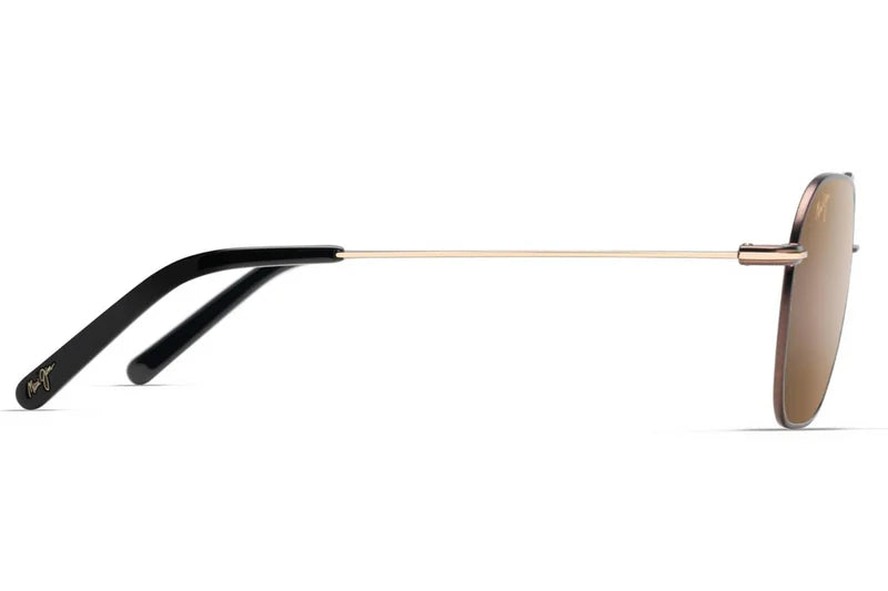 Maui Jim MANO H877-01 Rectangle Polarised Metal Sunglasses