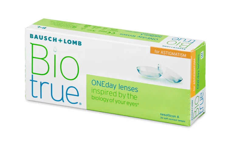 Bausch & Lomb Biotrue 1 Day for Astigmatism – Daily Disposable Contact Lenses (30 Pack)