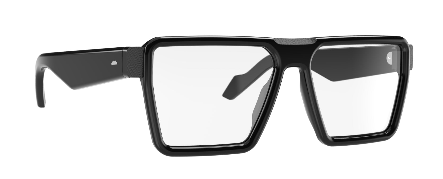 Original Vintage Sunglasses Zero81 Club ZC02 Black Square Optical Eyeglasses Frame