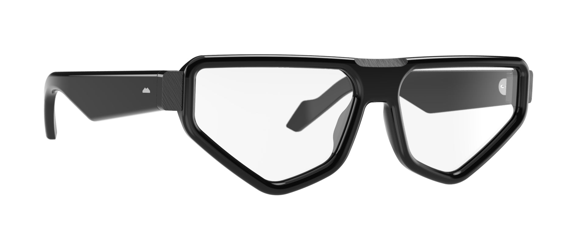 Original Vintage Sunglasses Zero81 Club ZC04 Black Geomatric