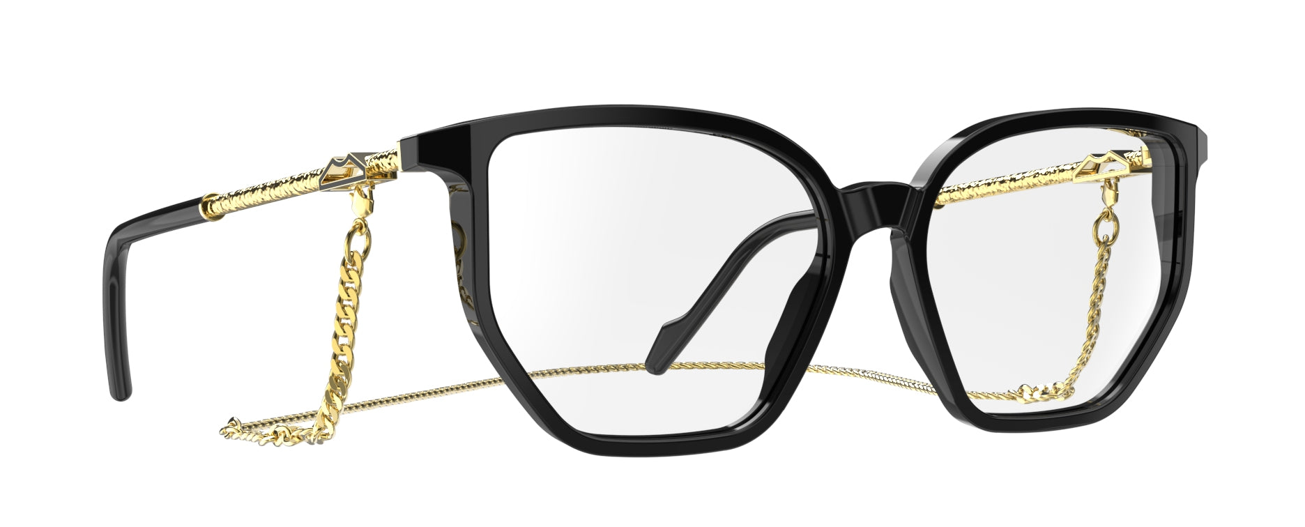 Original Vintage Sunglasses Naples View NIV01 Black Cat-Eye Frame