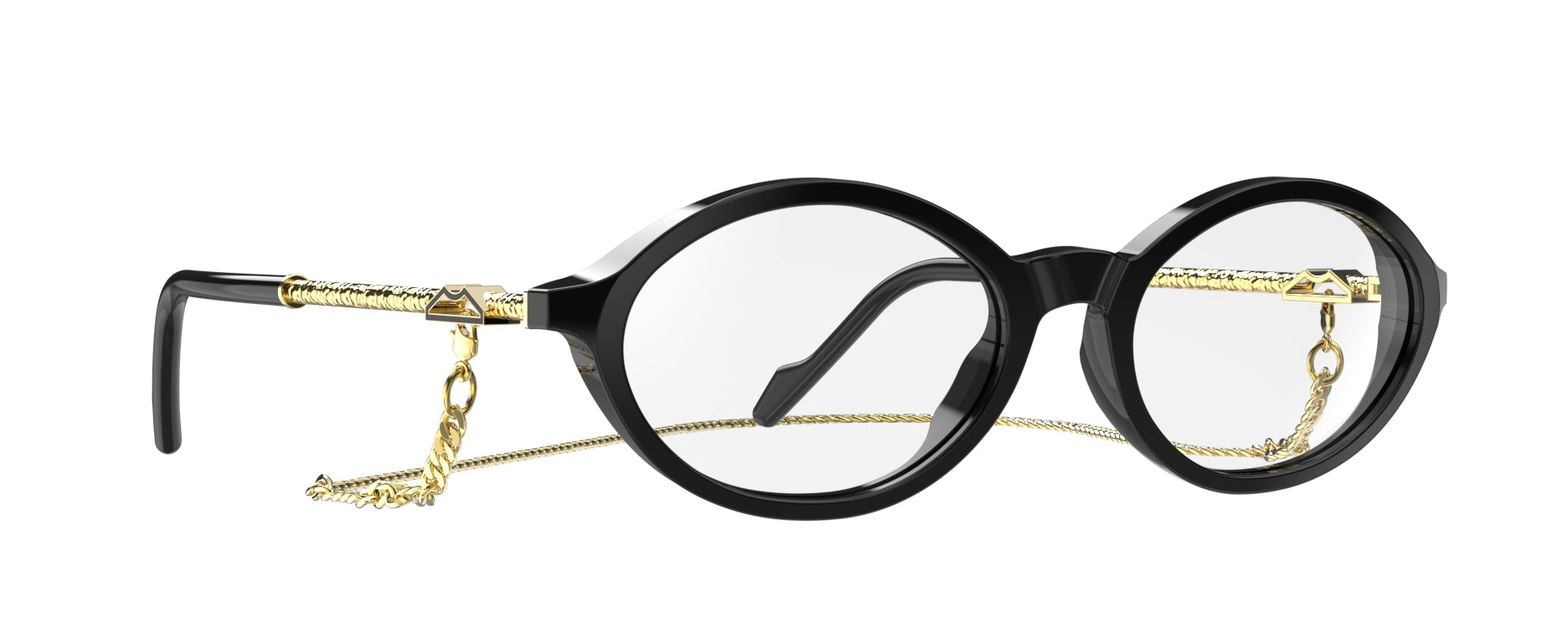Original Vintage Sunglasses Naples View NIV03 Black Gold Oval Frame