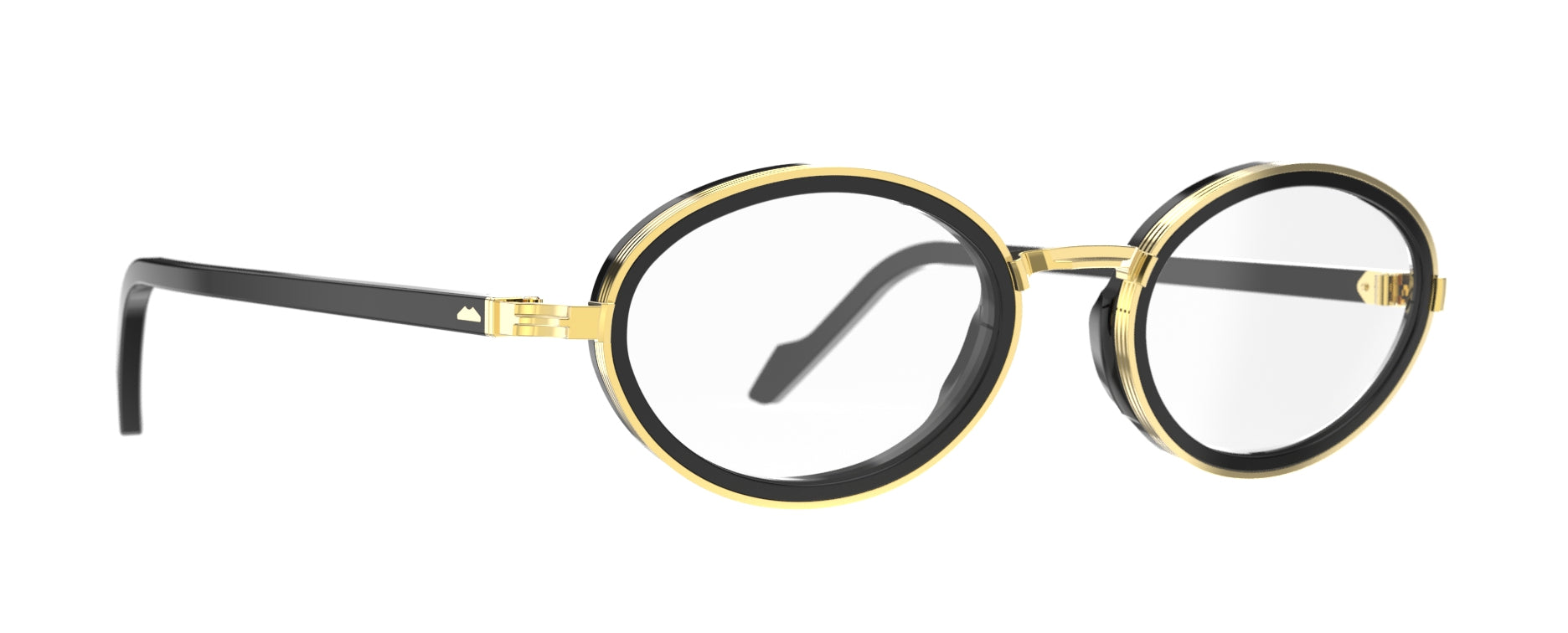 Original Vintage Sunglasses Roadster Zero RZ01 Black Gold Frame