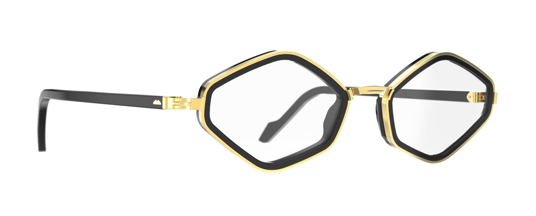 Original Vintage Sunglasses Roadster Zero RZ02 Black Gold Frame