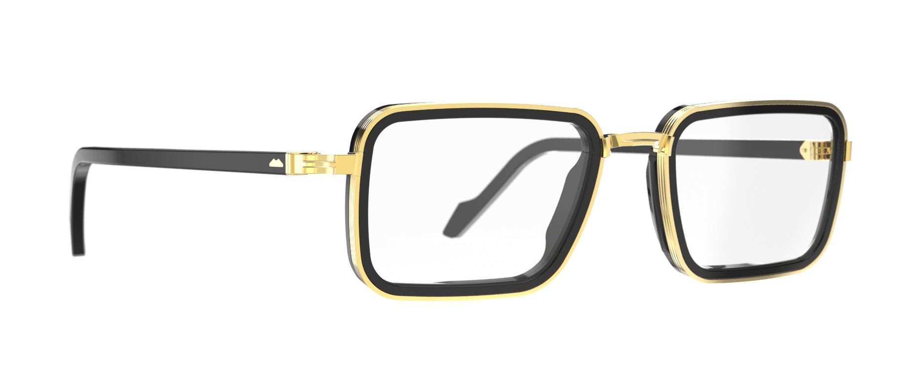 Original Vintage Sunglasses Roadster Zero RZ03 Black Gold Frame