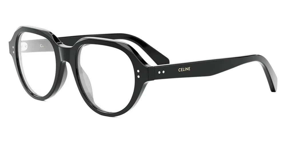 CELINE Thin 2 Dots CL50145I FE – Shiny Black Oval Optical Frame