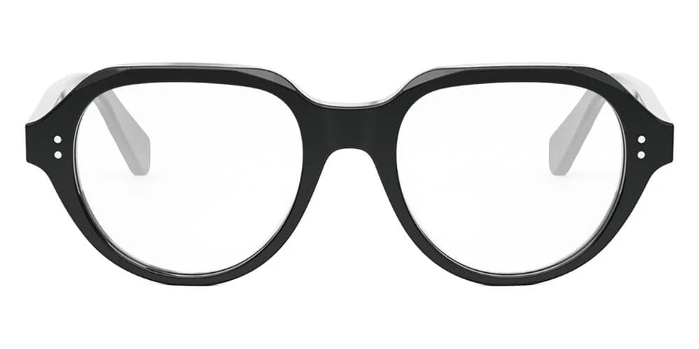 CELINE Thin 2 Dots CL50145I FE – Shiny Black Oval Optical Frame