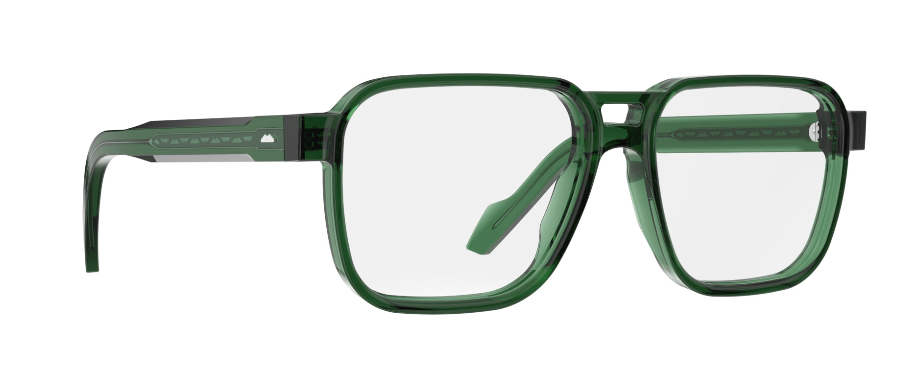 Original Vintage Sunglasses Monolith Club MC03 Green Sculpted Frame