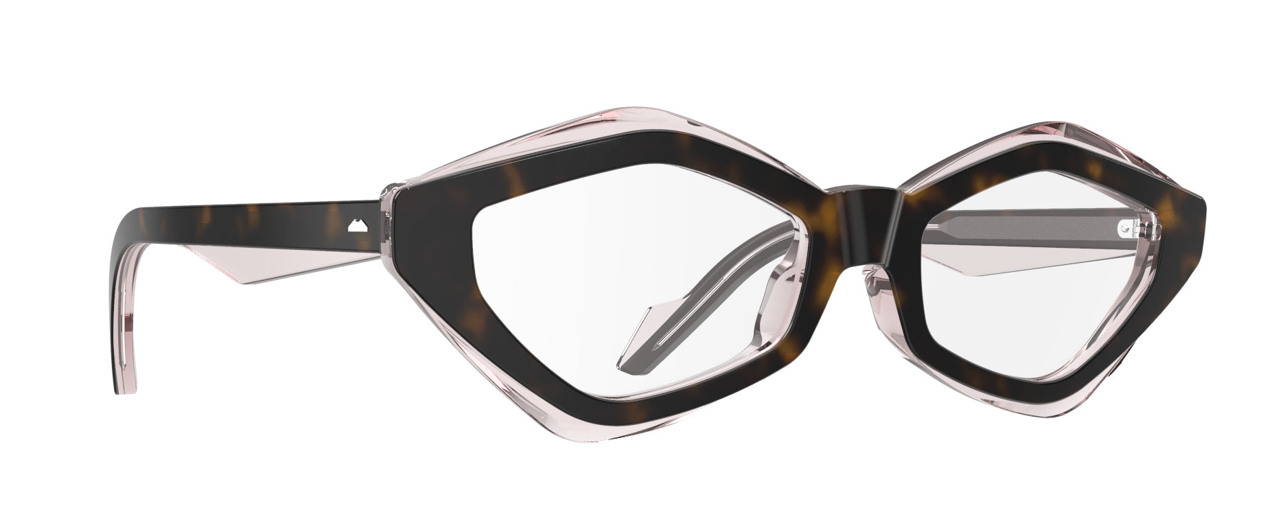 Original Vintage Sunglasses Gloss Double GD02 Havana Rose Bichromatic Frame