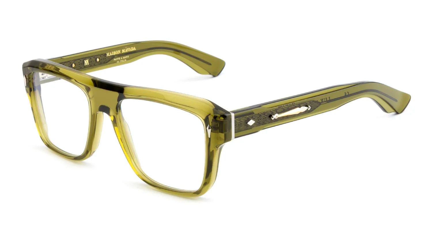 Maison Mavada LUX 11 C.3390-15 Green Square Optical Frame