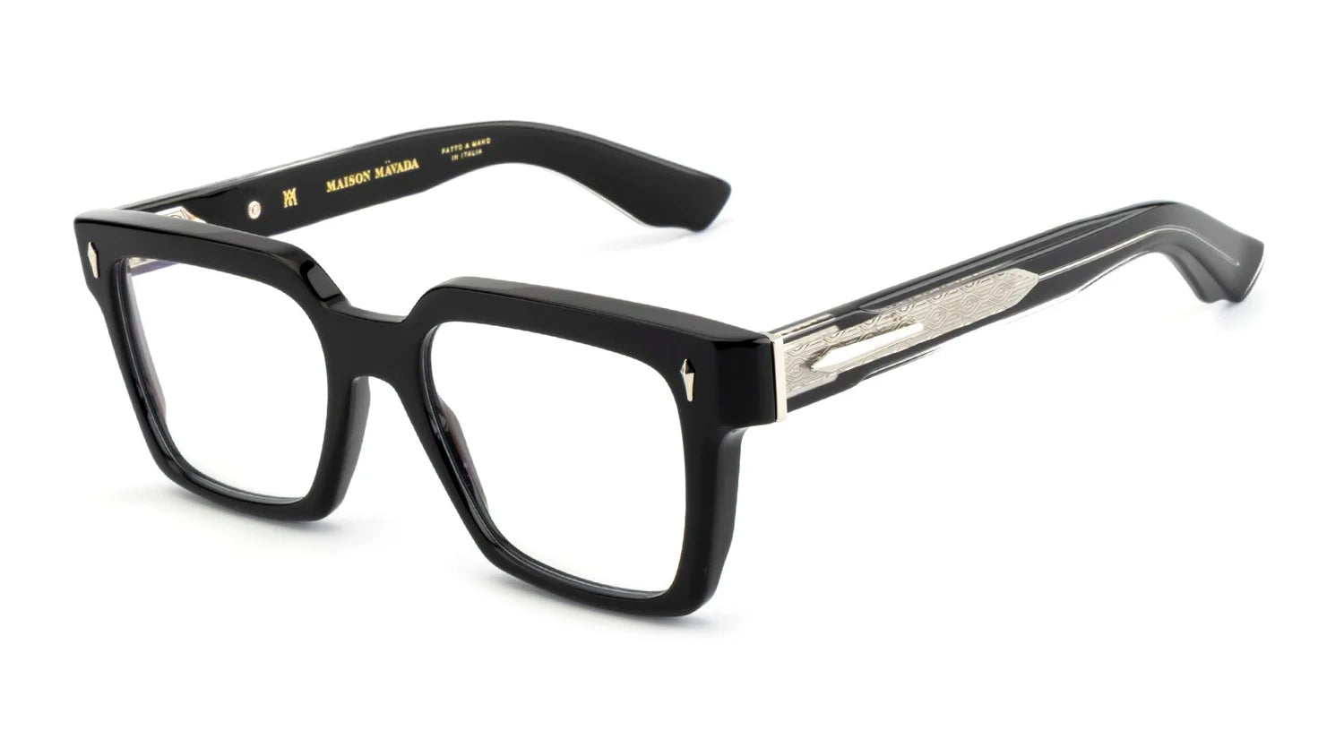 Maison Mavada LUX 4 C.7007/BXLR Black Square Optical Frame