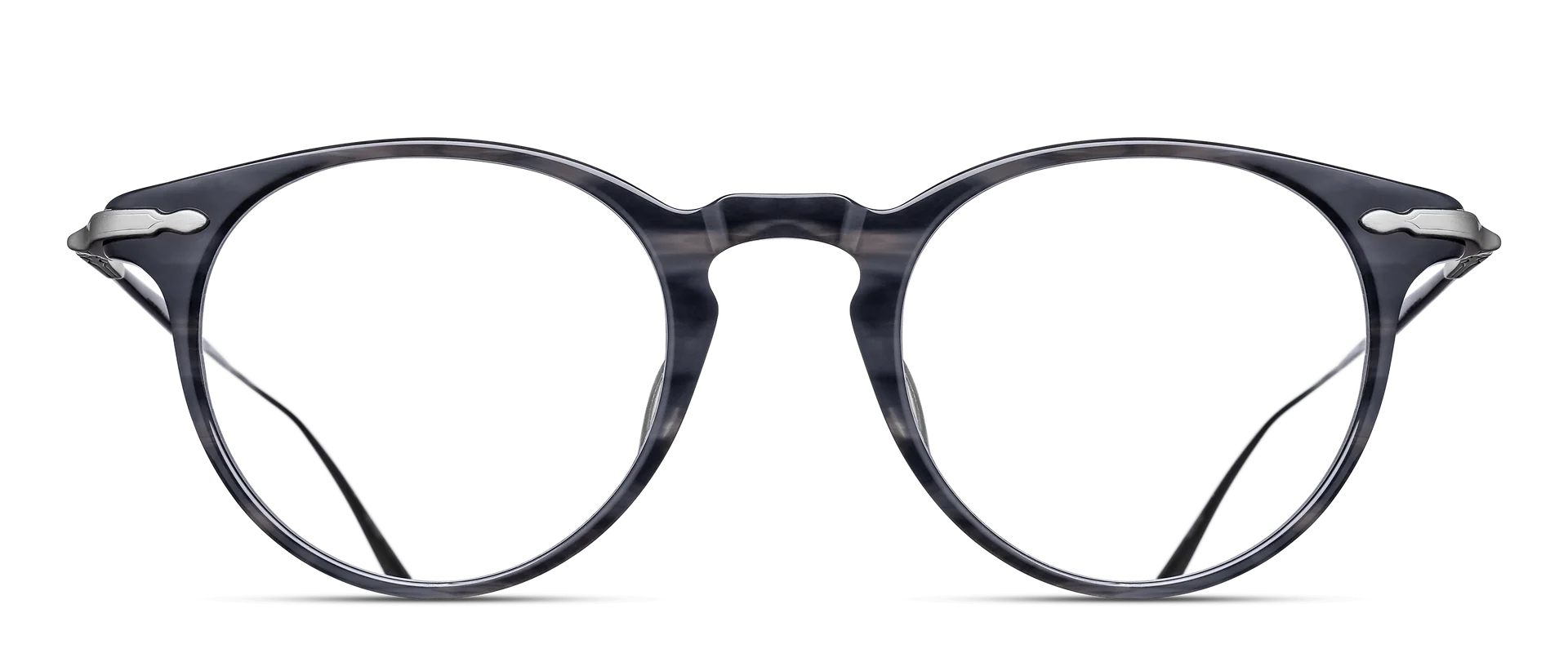 Matsuda M2056 – Black Stripe / Brushed Silver