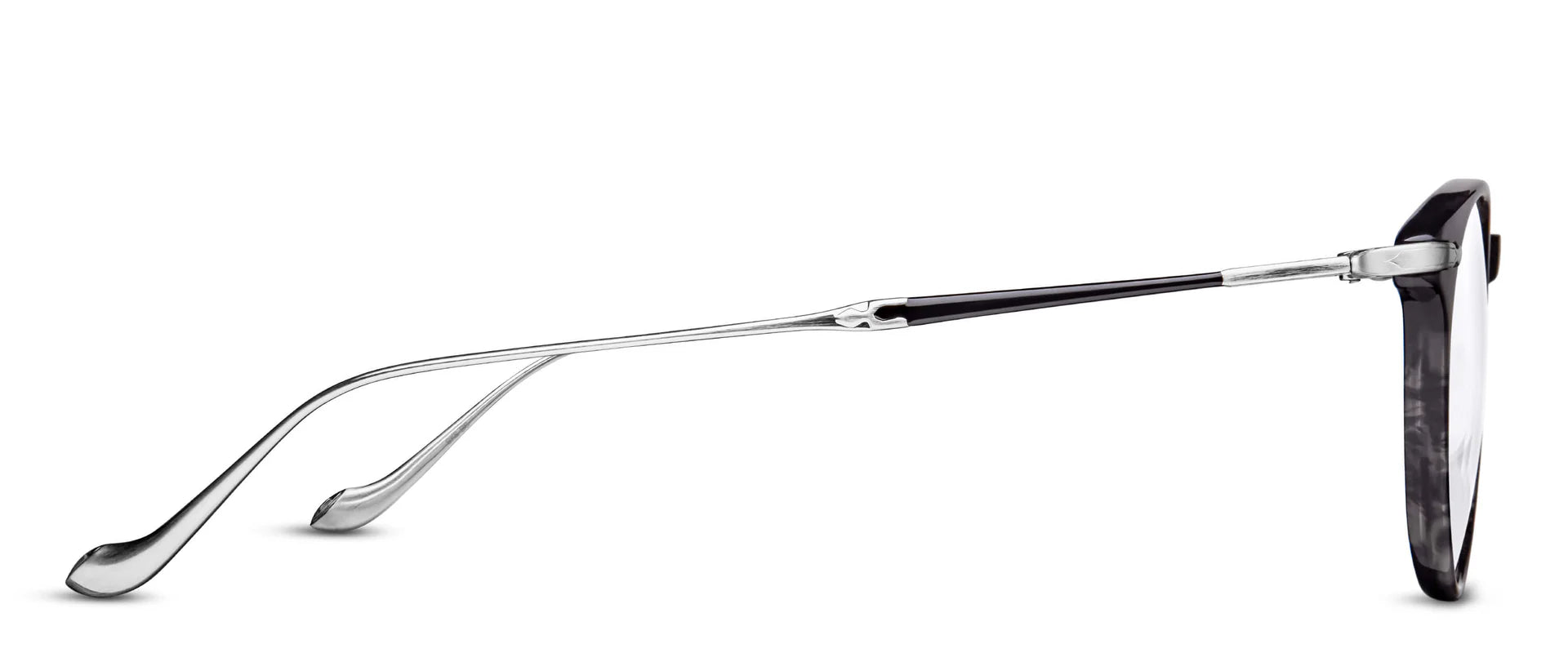 Matsuda M2056 – Black Stripe / Brushed Silver
