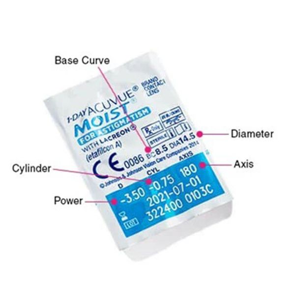 Acuvue 1-Day Moist for Astigmatism(30 LENS PACK)