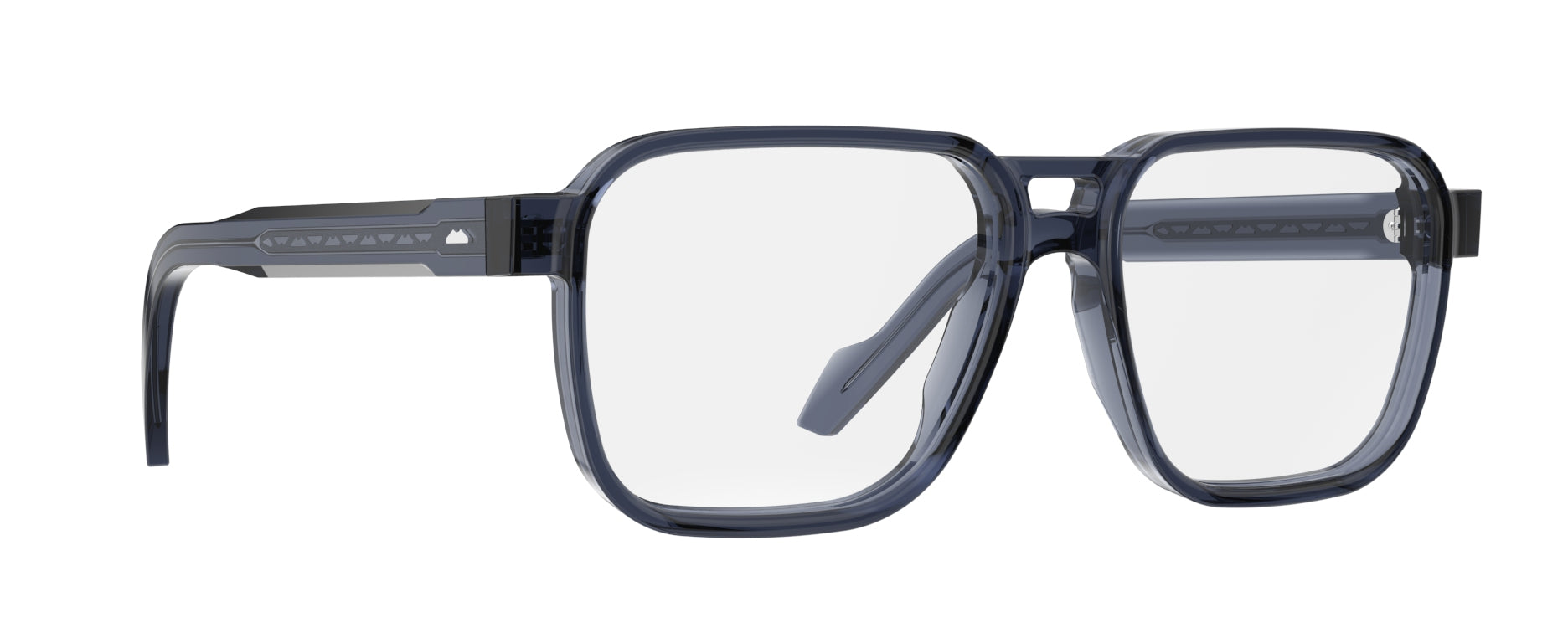 Original Vintage Sunglasses Monolith Club MC03 Navy Blue Sculpted Frame