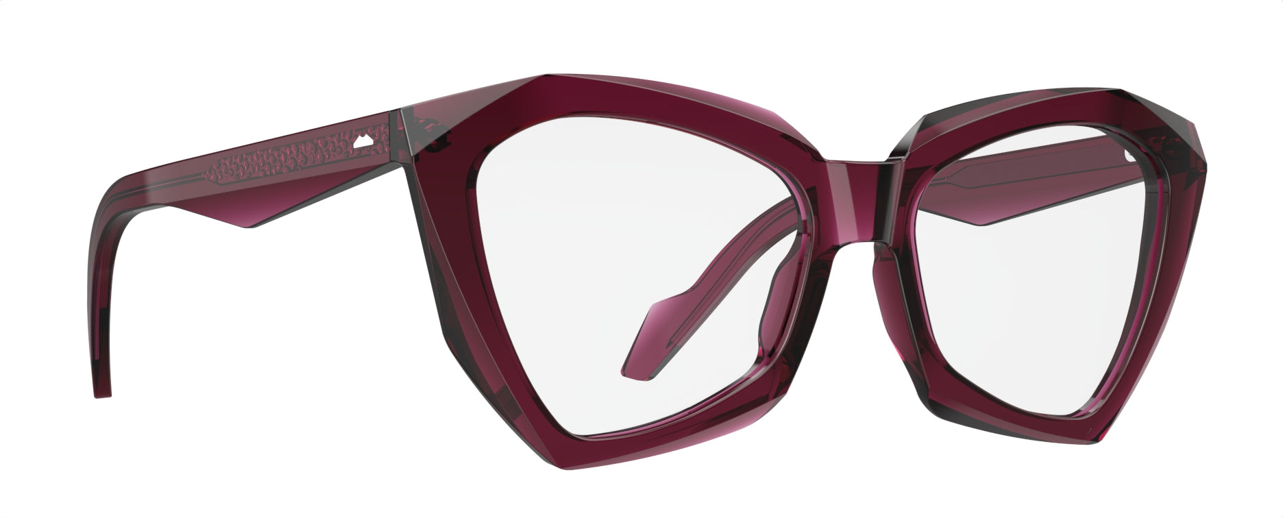 Original Vintage Sunglasses Gloss Diamond GDM03 Porpora Diamond-Shaped Frame