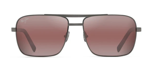 Maui Jim COMPASS R714-02D Gunmetal Polarised Square Sunglasses