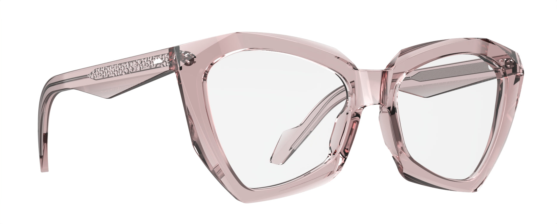 Original Vintage Sunglasses Gloss Diamond GDM03 Rose Diamond-Shaped Frame