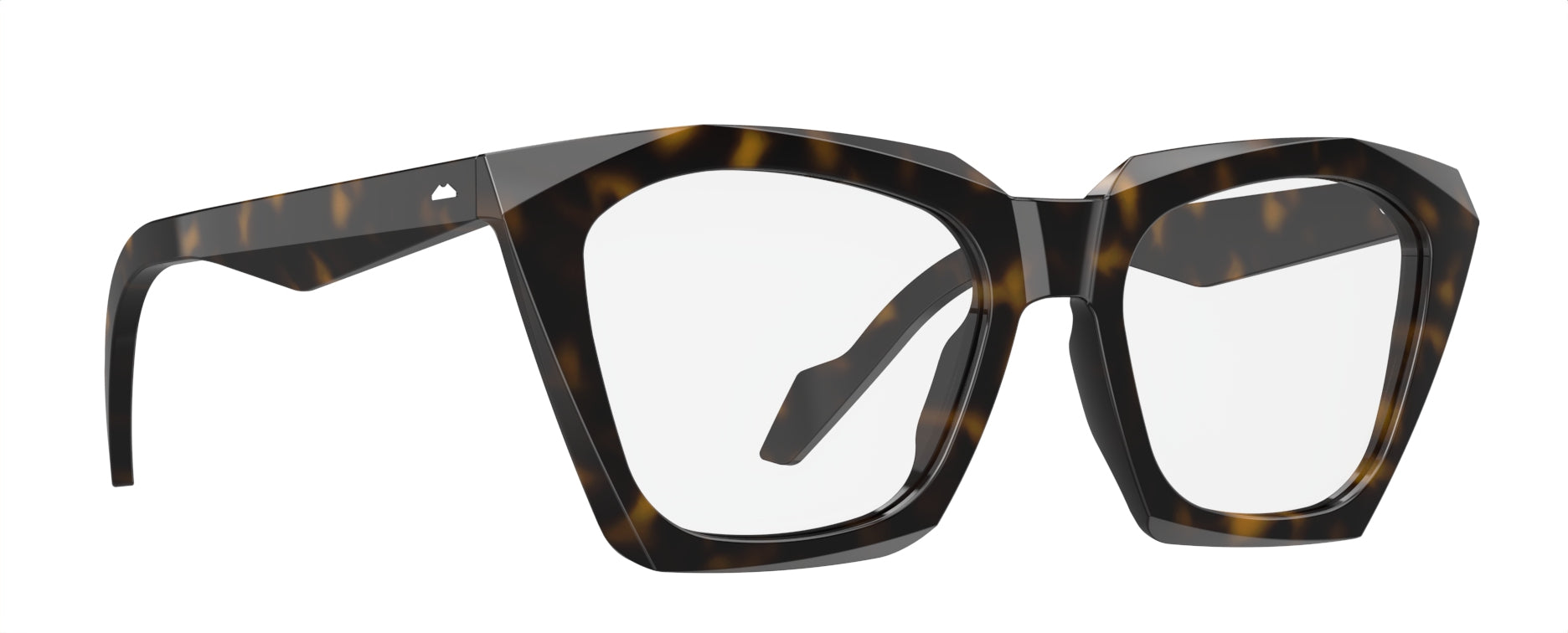 Original Vintage Sunglasses Gloss Diamond GDM01 Tabacco Havana Prismatic Square Frame