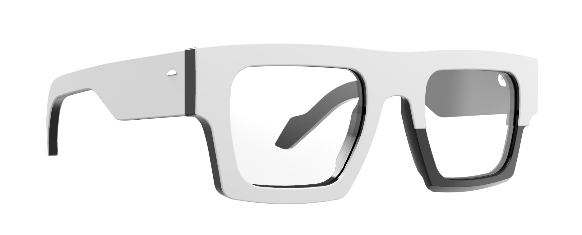 Original Vintage Sunglasses Zero81 Double ZD01 White Asymmetric Frame